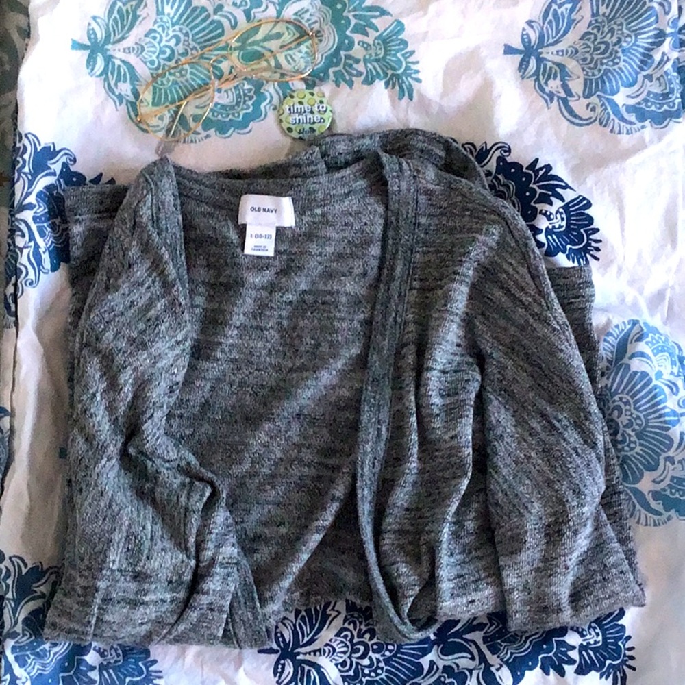 Grey girls cute cardigan